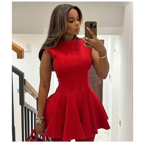 ZARA BLOGGER FAVE!!! Mini Dress with Topstitching NWT - Picture 1 of 17